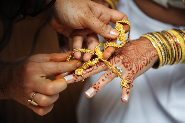 Indian Mendhi and Hathphool (Bracelet with Rings) - wedding photo by Kenny Nakai Photography